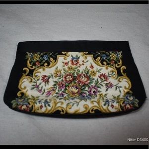 Vintage Walborg Silk Embroidered Clutch